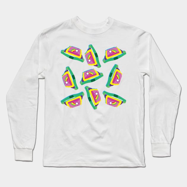 Fun Eighties Retro Fanny Pack Long Sleeve T-Shirt by MichelleBoardman